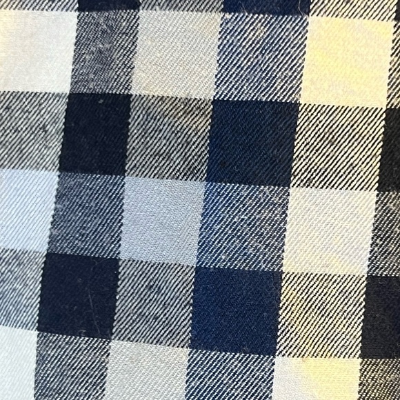 HAGGAR Clothing Blue Plaid Dress Shirt Sz XXL - Picture 3 of 10